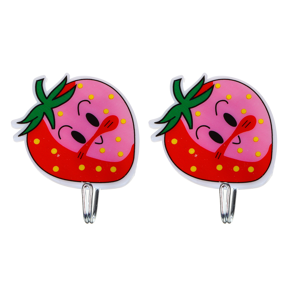 VETTA Крючки самоклеящиеся в пакете, 2шт, металл, пластик, 4 дизайна, арт.№ 440-341