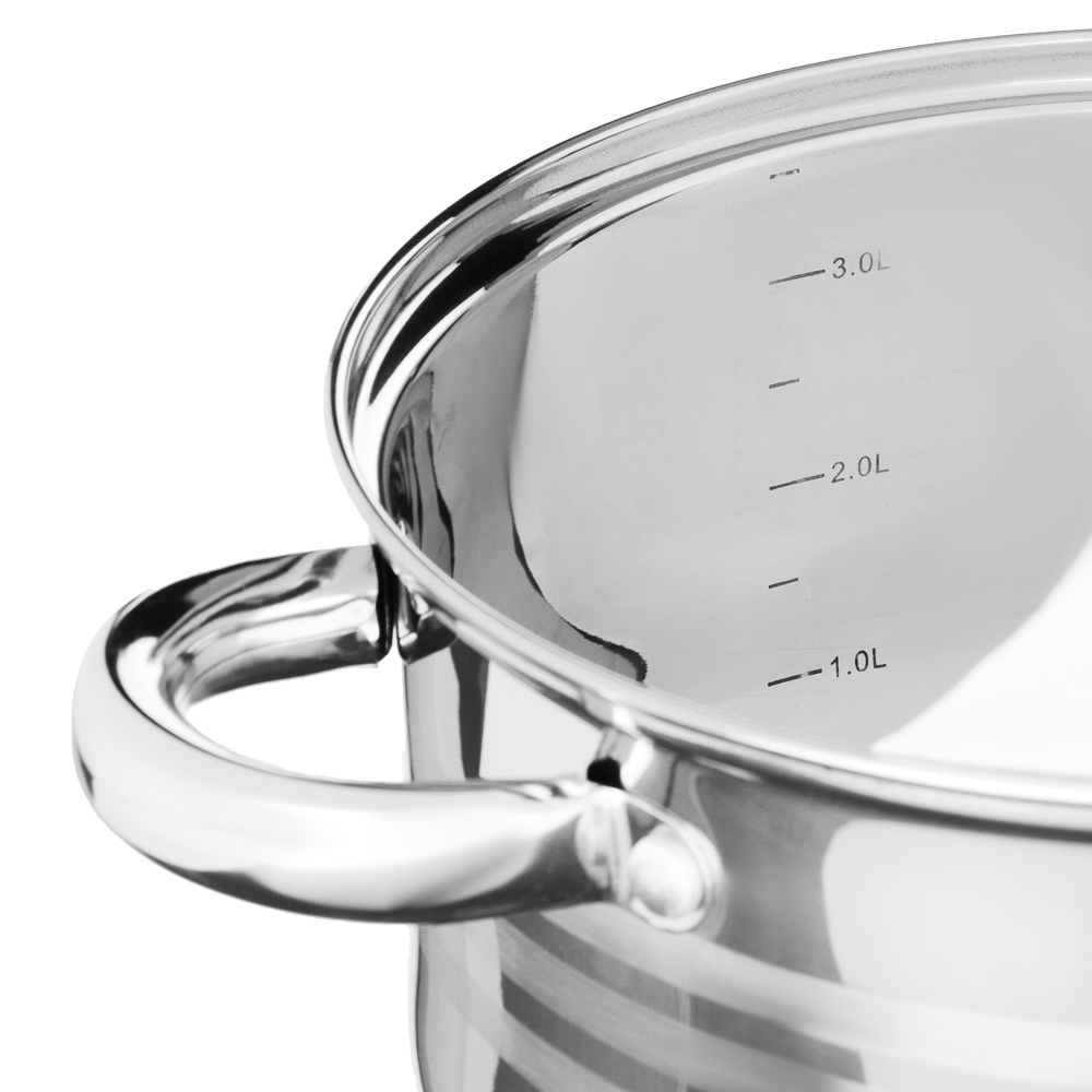 SATOSHI Рокруа Набор кастрюль 12пр: кастрюли 6,2л+3,7л+2,8л+1,9л, сковорода 3,1л, ковш 1,9л, арт.№ 822-132