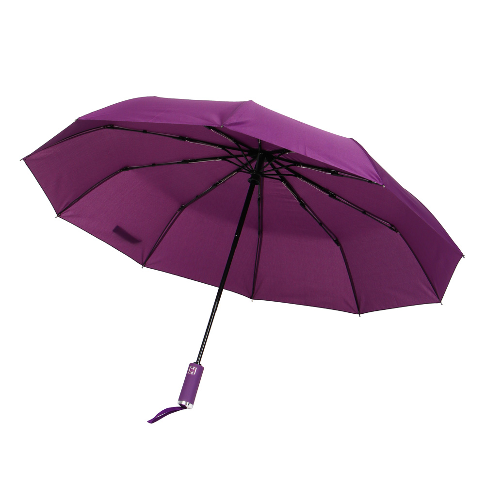 Зонт универсальный, автомат, металл, пластик, полиэстер, 58,5см, 10 спиц, 6 цветов, арт.№ 302-319