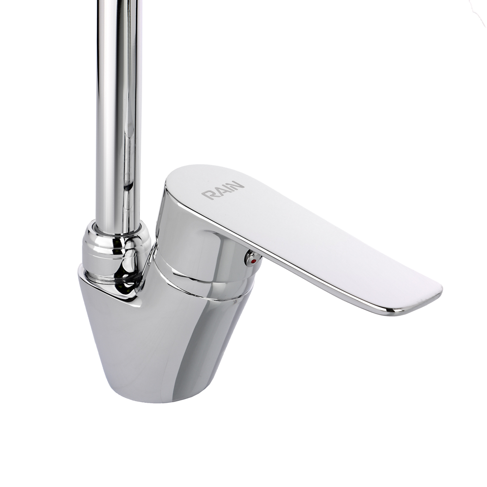 RAIN Смеситель для кухни Оникс, гибкий излив, картридж 35мм, латунь, хром, арт.№ 561-011