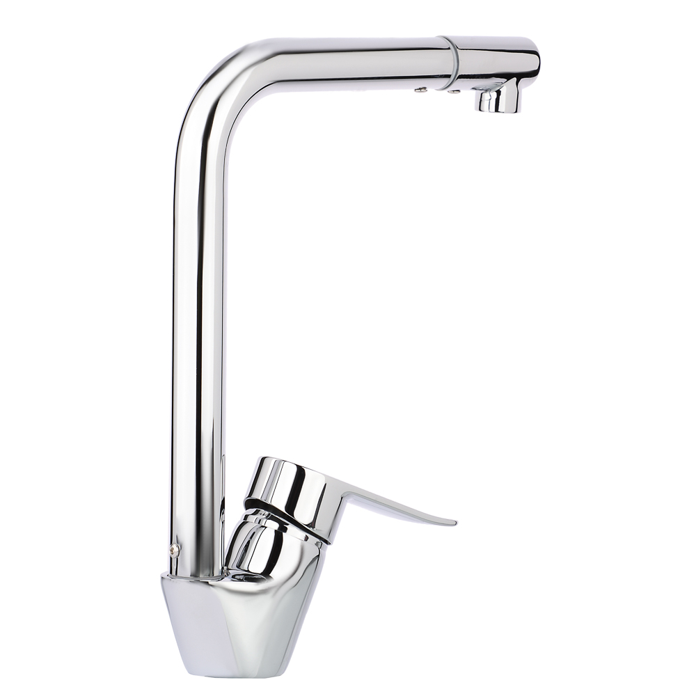 RAIN Смеситель для кухни Агат, высокий излив, картридж 35мм, латунь, хром, арт.№ 561-012