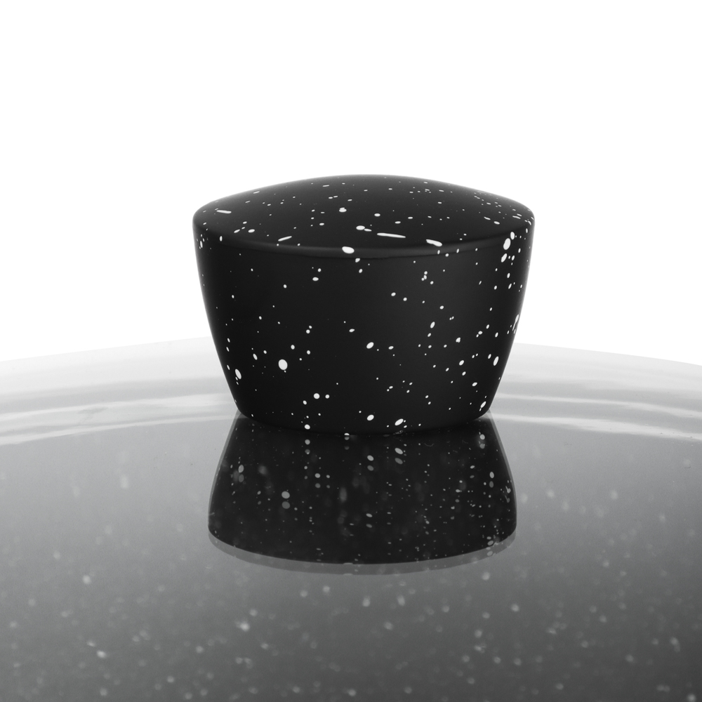 Набор кастрюль SATOSHI Лион 4 предмета 28 см, 32см; 6,3 л, 9,3 л +крышки, а/п покрытие мрамор, силиконовые протекторы ручек, индукция, арт.№ 846-688