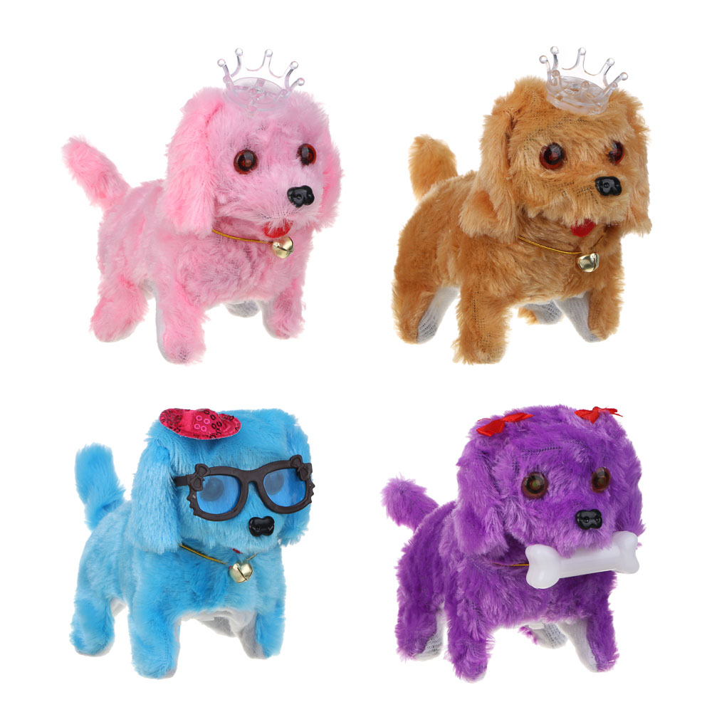 ИГРОЛЕНД Питомец интерактивный плюшевый, движение, звук, свет, пластик, текстиль, 19х9х13см, 2хАА, арт.№ 272-856