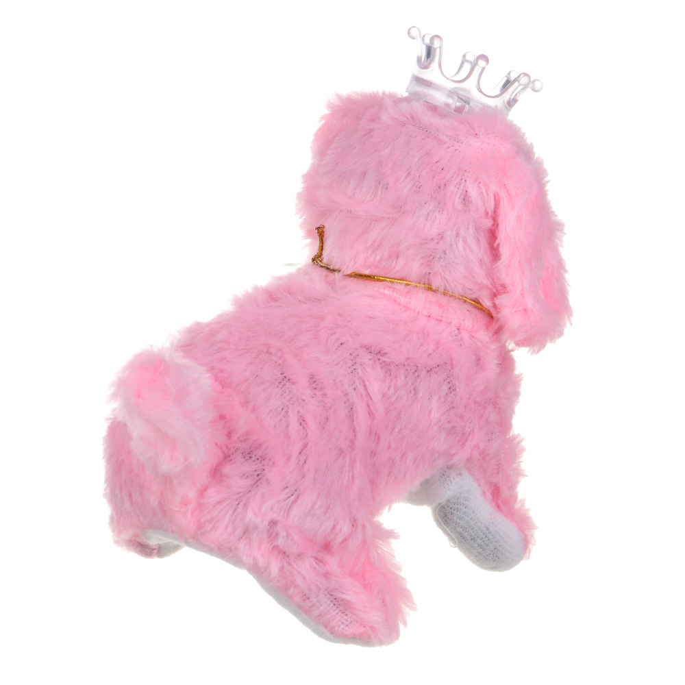 ИГРОЛЕНД Питомец интерактивный плюшевый, движение, звук, свет, пластик, текстиль, 19х9х13см, 2хАА, арт.№ 272-856