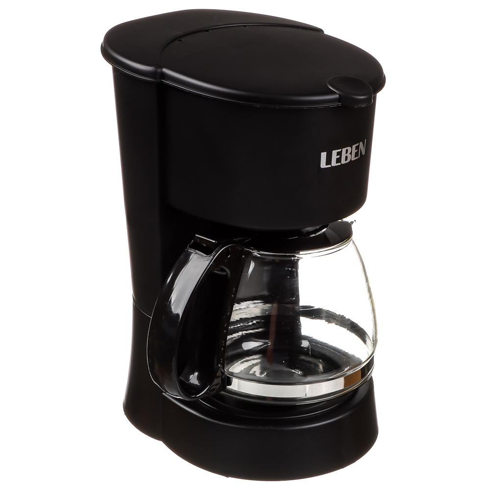 LEBEN Кофеварка капельная 650Вт, стеклянная колба 650 мл, арт.№ 286-024