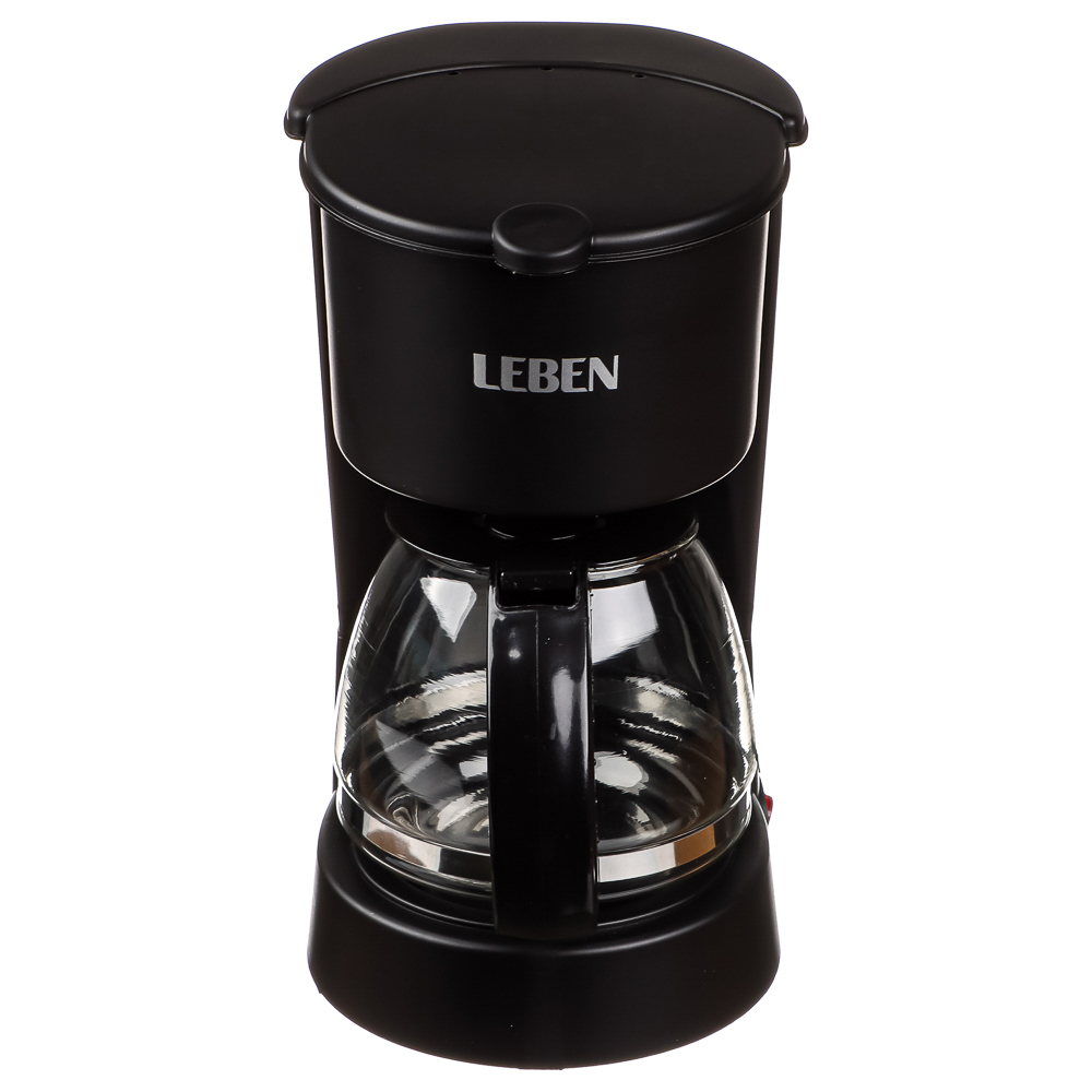 LEBEN Кофеварка капельная 650Вт, стеклянная колба 650 мл, арт.№ 286-024
