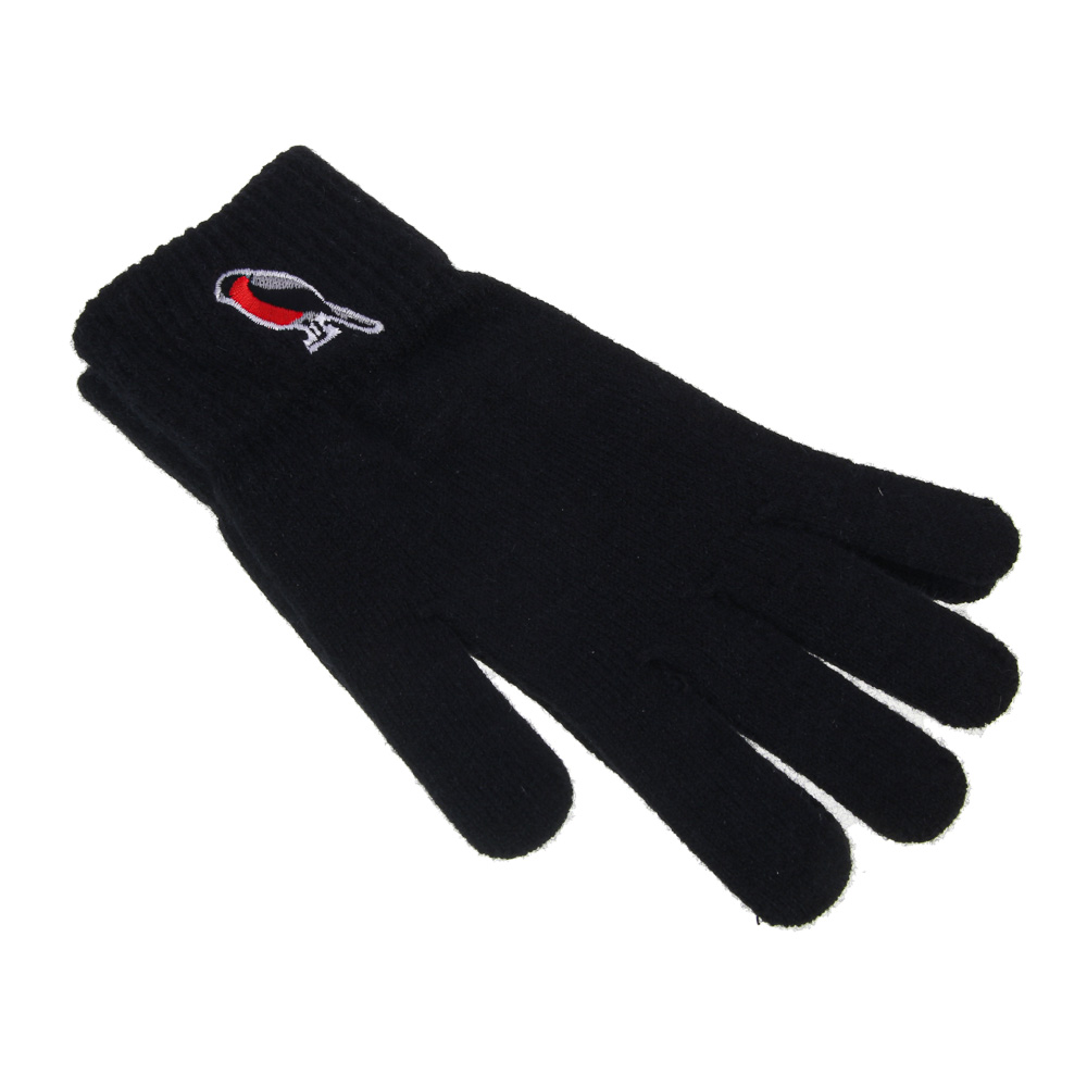 BY РЫЖИЙ Перчатки для взрослых вязаные с вышивкой, р-р 18-20, 1 дизайн, СЗПВ24-19, арт.№ 363-376