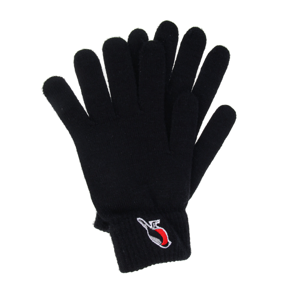 BY РЫЖИЙ Перчатки для взрослых вязаные с вышивкой, р-р 18-20, 1 дизайн, СЗПВ24-19, арт.№ 363-376