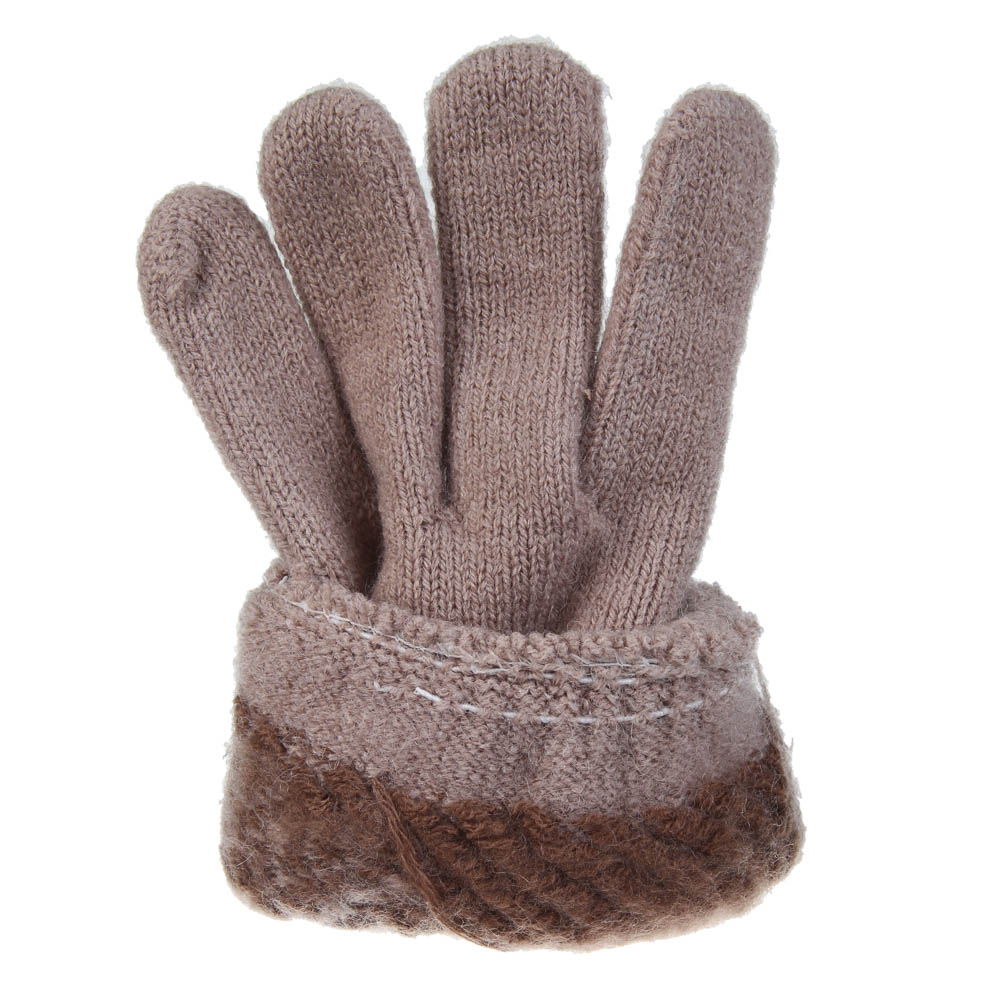 GALANTE Перчатки женские вязаные с рисунком снежинка, р-р 18-20, 4 цвета, СЗПВ24-20, арт.№ 363-377