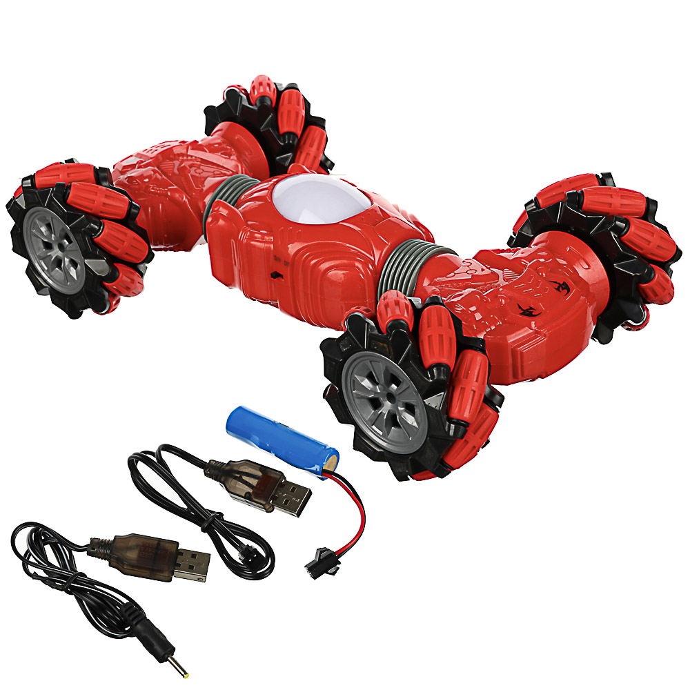 ИГРОЛЕНД Машинка РУ "Вездеход" управ-е браслет/пульт, свет, звук, АКБ, ABS, PVC, 40х26х11см, 2 цвета, арт.№ 293-089