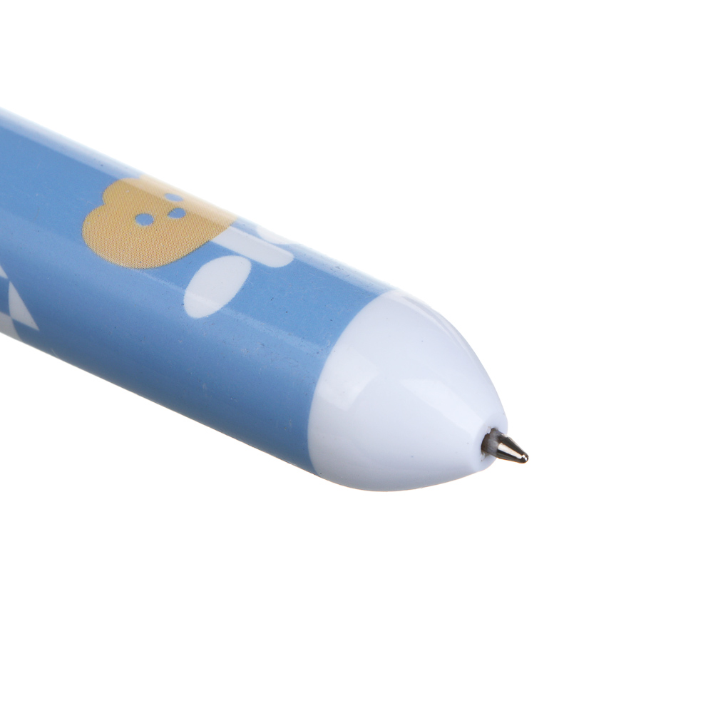 Ручка шариковая автоматическая 10-ти цветная с фигуркой в форме футбольного мяча, 6 дизайнов, арт.№ 591-263