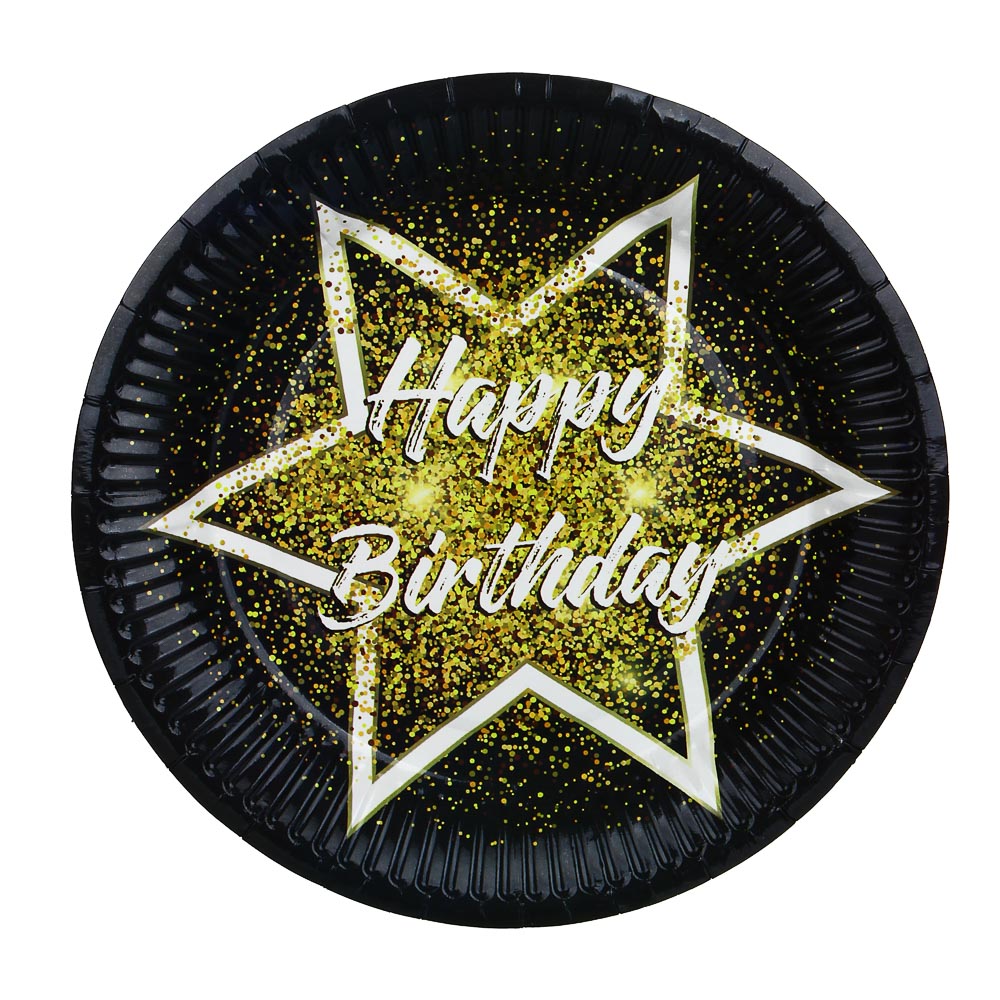 Набор тарелок тм Fntastic, 10шт, бумажные, 18см, 8 видов, арт.№ 437-186