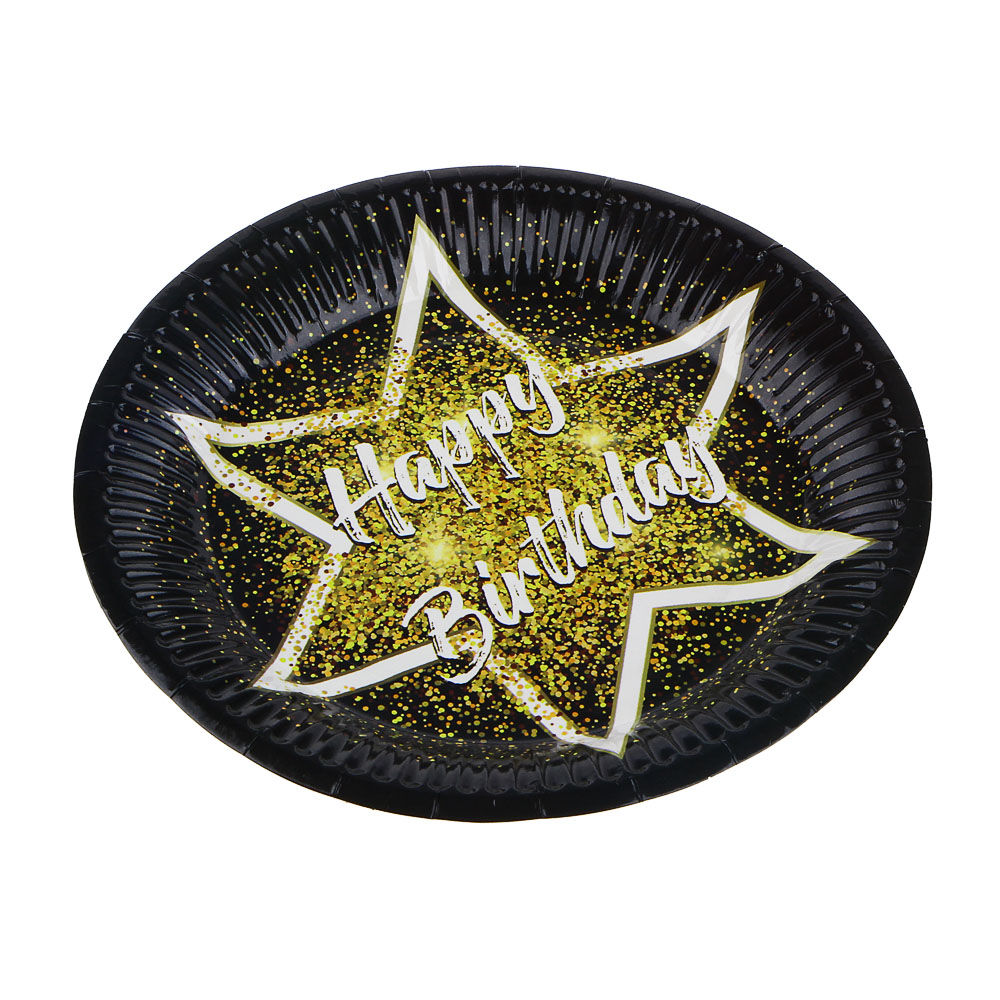 Набор тарелок тм Fntastic, 10шт, бумажные, 18см, 8 видов, арт.№ 437-186