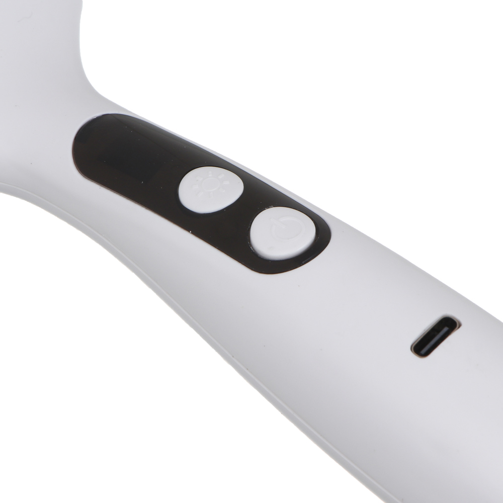 LEBEN Массажер для лица Гуаша, 2 режима, 1500мАч, белый, арт.№ 192-088