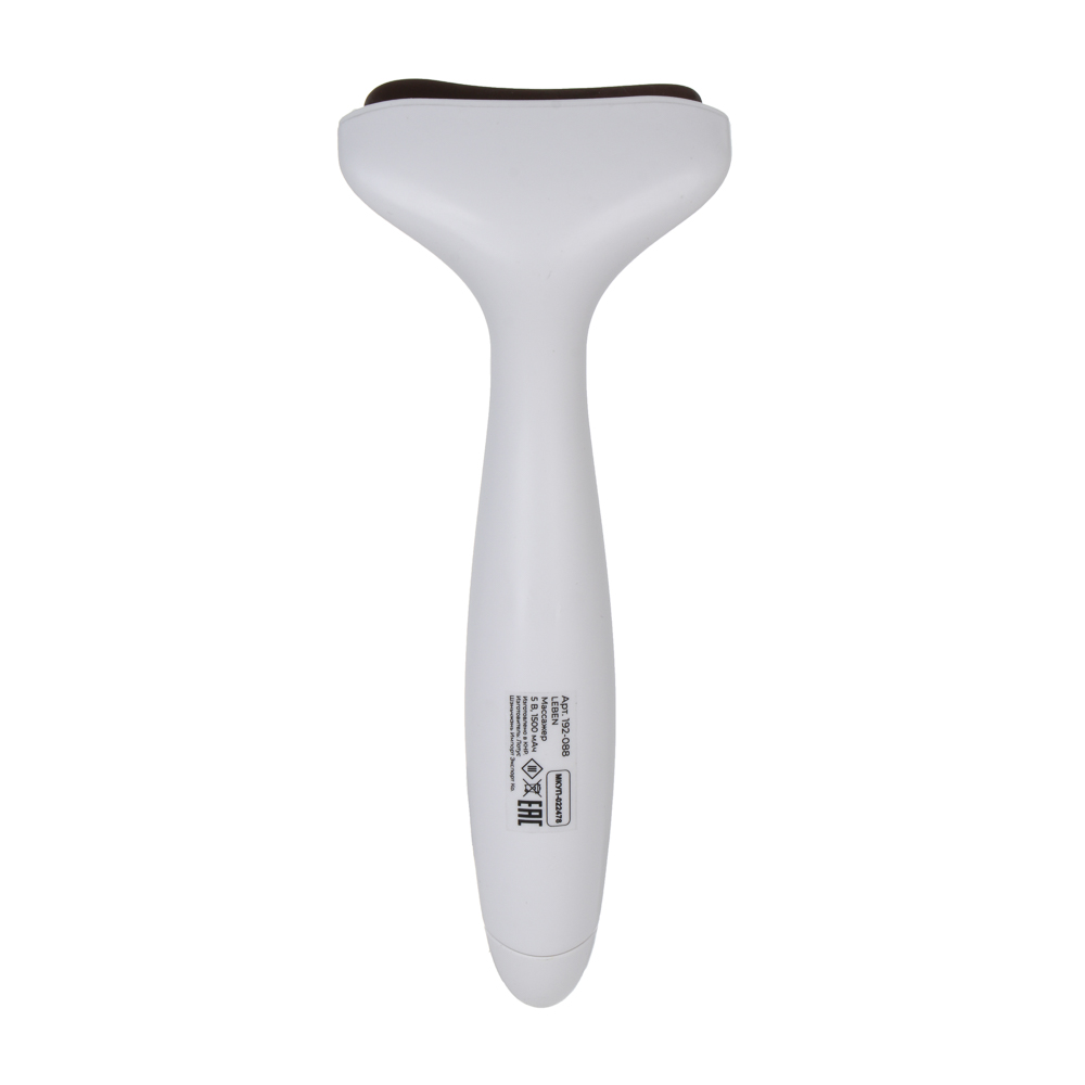 LEBEN Массажер для лица Гуаша, 2 режима, 1500мАч, белый, арт.№ 192-088