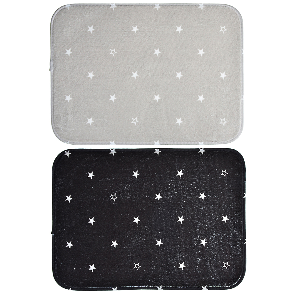 VETTA Коврик универсальный, фланель, губка 3мм, 35x50см, 2 дизайна, арт.№ 466-321