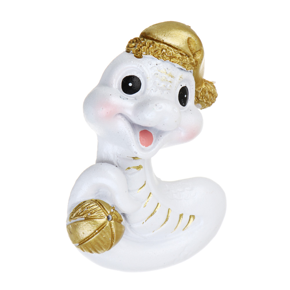 СНОУ БУМ Магнит Символ Года, полистоун, 4,5х1,5х7,5 см, белый, 4 дизайна, арт.№ 705-002