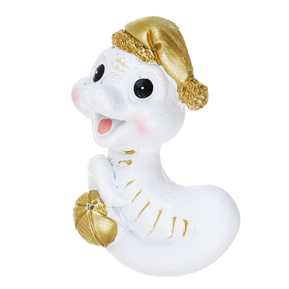 СНОУ БУМ Магнит Символ Года, полистоун, 4,5х1,5х7,5 см, белый, 4 дизайна, арт.№ 705-002