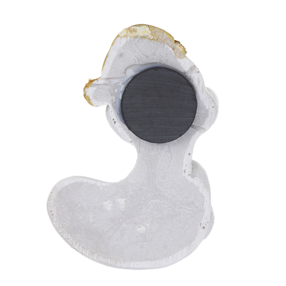 СНОУ БУМ Магнит Символ Года, полистоун, 4,5х1,5х7,5 см, белый, 4 дизайна, арт.№ 705-002