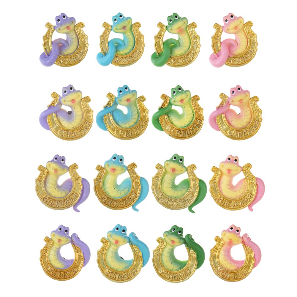 СНОУ БУМ Магнит Символ Года, полистоун, 5,5х1,5х6 см, ассортимент дизайнов, арт.№ 705-005