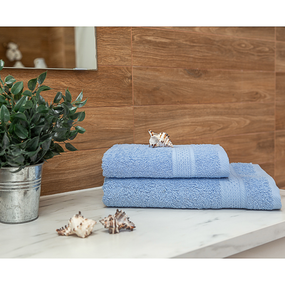 PROVANCE Наоми Полотенце махровое, 100% хлопок, 70х130см, 360гр/м, нежно-голубой, арт.№ 484-934