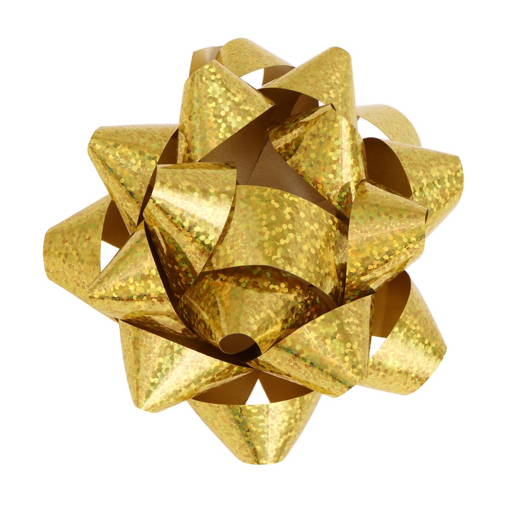 Бант шар тм Fntastic с лентой на подложке, бант 10 см, лента 10 м, ПП, 6 диз., арт.№ 505-153