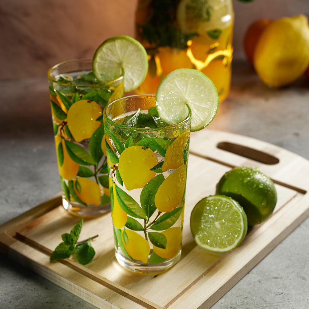 Стакан высокий 230мл, Лимоны, стекло, арт.№ 878-561