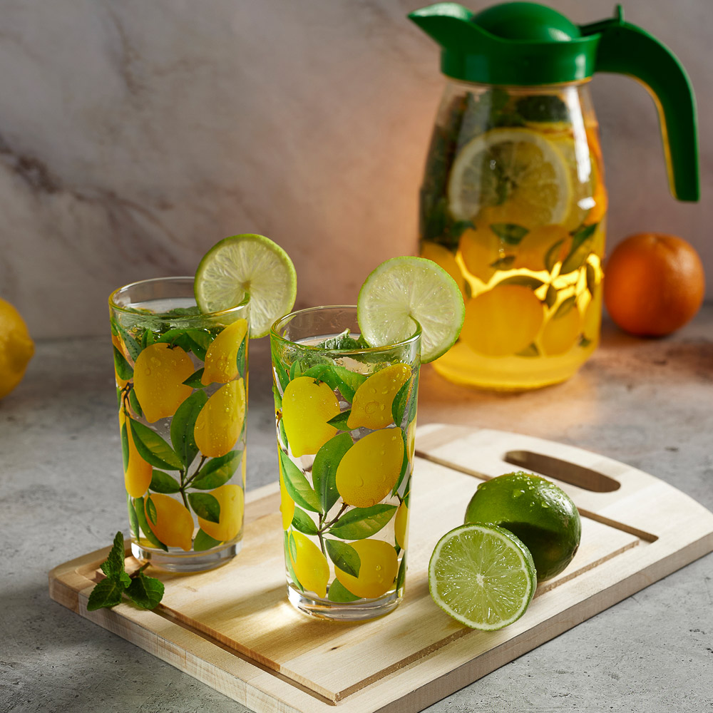 Стакан высокий 230мл, Лимоны, стекло, арт.№ 878-561