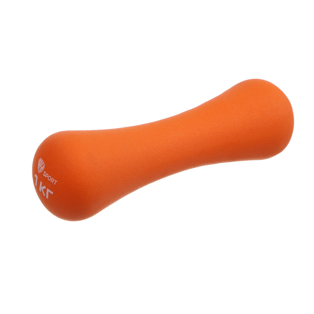 Гантель в форме кости 1кг (+- 100 гр) тм BY SPORT, металл, неопреновое покрытие, арт.№ 089-028