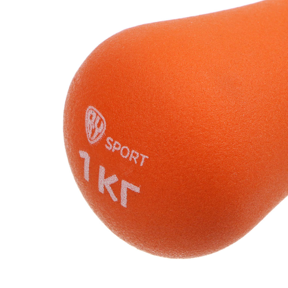 Гантель в форме кости 1кг (+- 100 гр) тм BY SPORT, металл, неопреновое покрытие, арт.№ 089-028