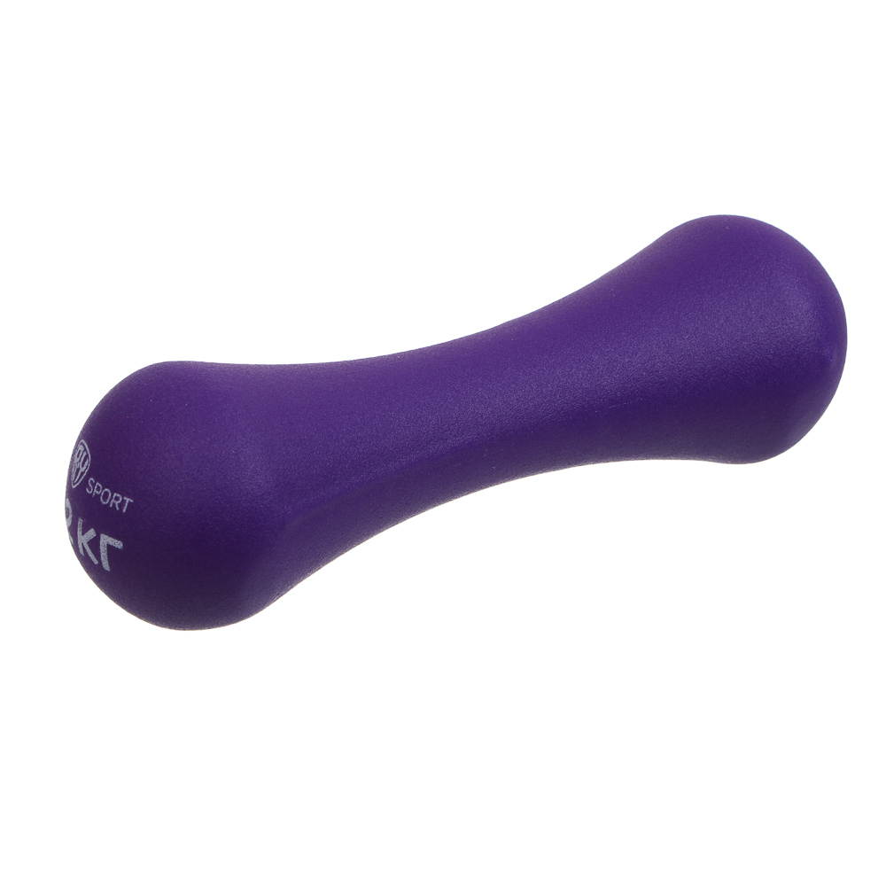 Гантель в форме кости 2кг (+- 100 гр) тм BY SPORT, металл, неопреновое покрытие, арт.№ 089-029