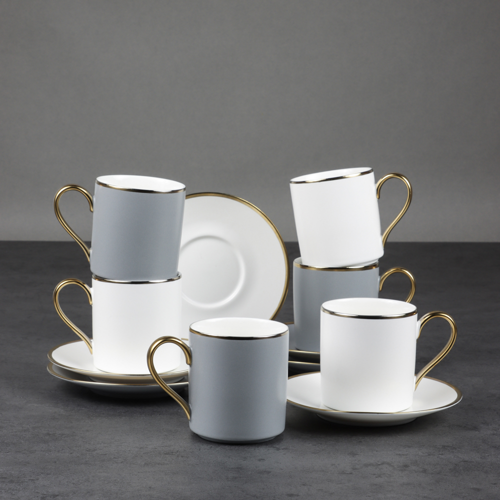 MILLIMI Магма микс Набор чайный 12 пр., 250мл, 14,5см, фарфор, арт.№ 802-495