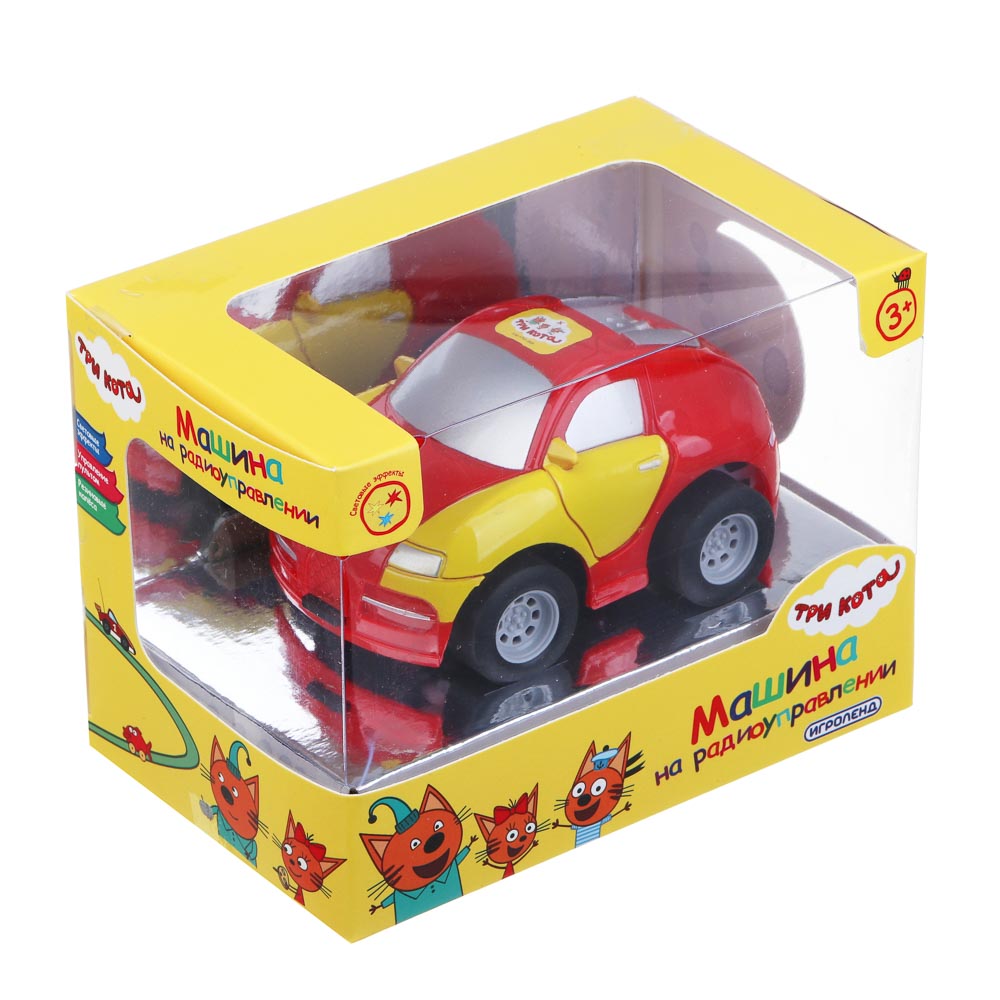 ИГРОЛЕНД Машинка на р/у "ТРИ КОТА", ABS, PP, TPR, 2AA+2AA, 16х10х11,5см, арт.№ 293-174