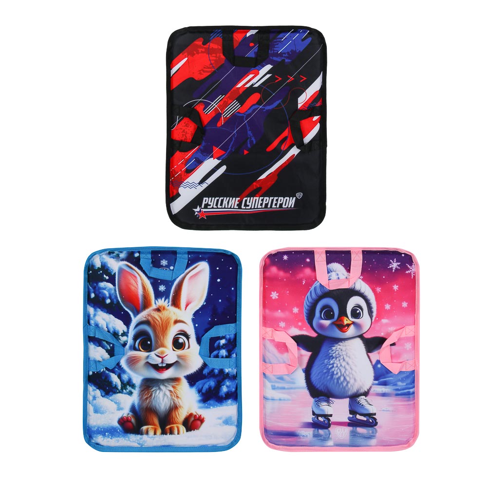 BY SPORT Ледянка мягкая, вспененная, 60х45см, оксфорд 600D, PVC, ППЭ, МИКС, арт.№ 077-012