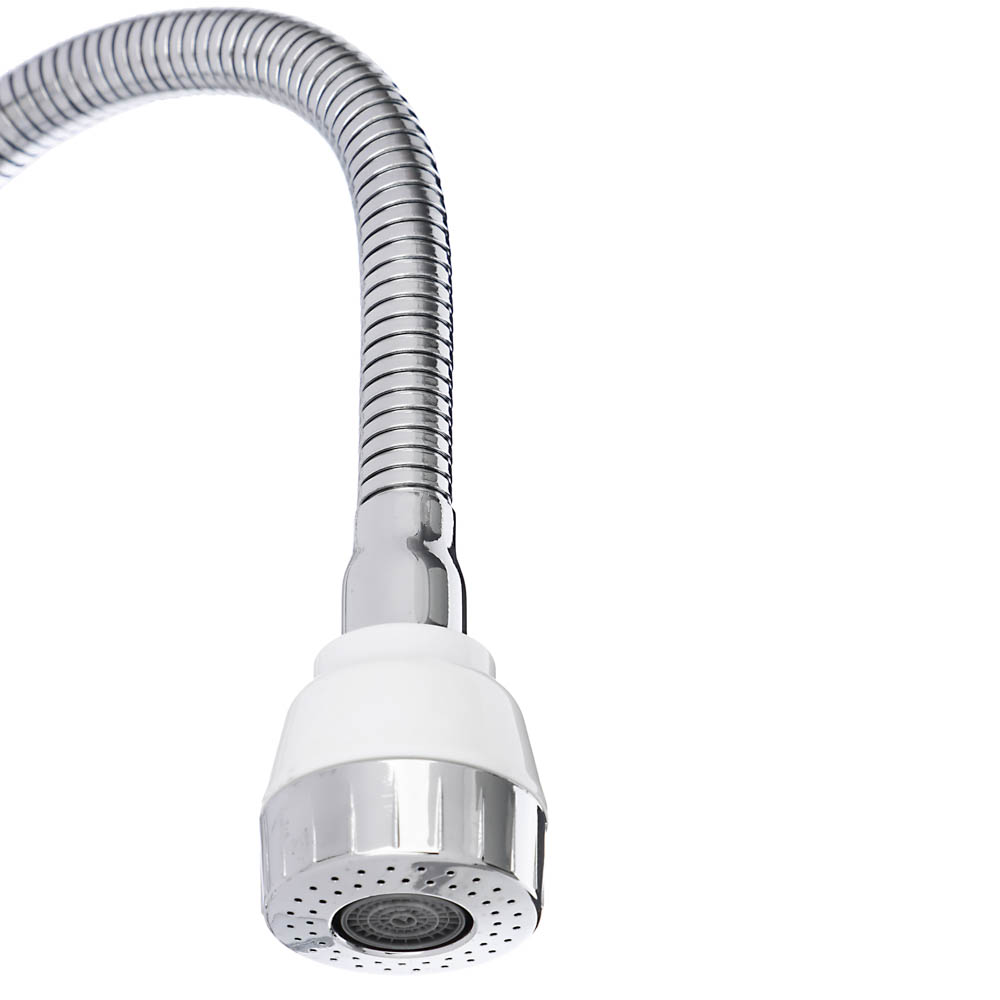 СоюзКран Смеситель для кухни, гибкий излив, кер. кран-буксы 1/2, хром, цинк, SK01-F204, арт.№ 567-117