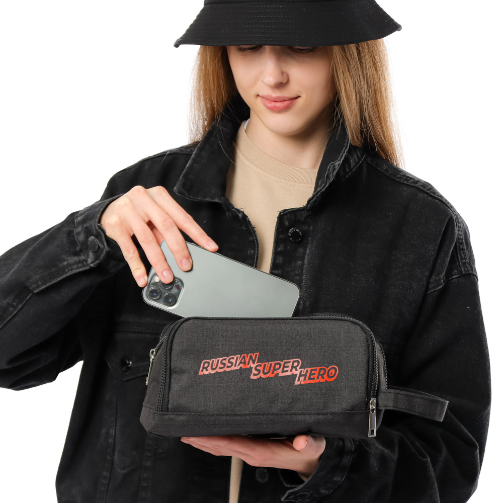 BY Русские Супергерои Несессер, полиэстер, 21х13х9см, 4 дизайна, арт.№ 337-082