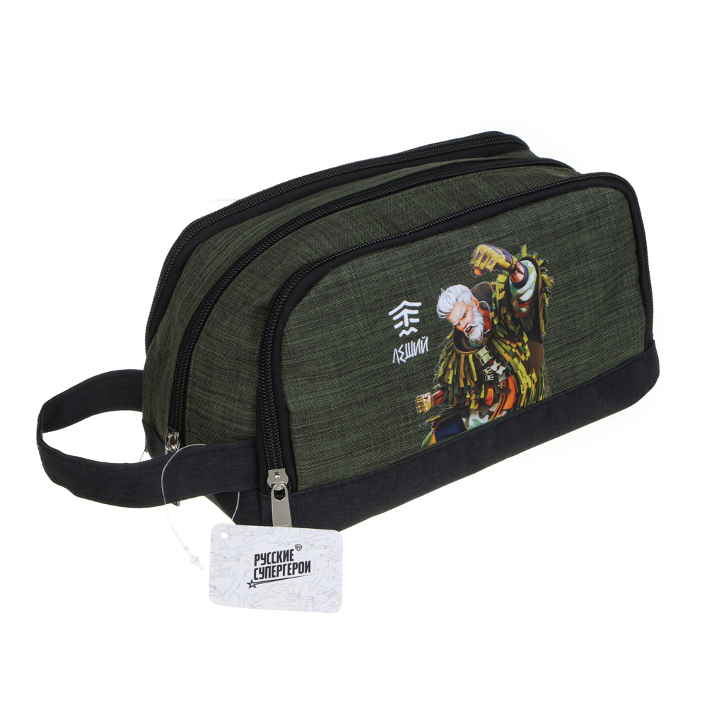 BY Русские Супергерои Несессер, полиэстер, 21х13х9см, 4 дизайна, арт.№ 337-082