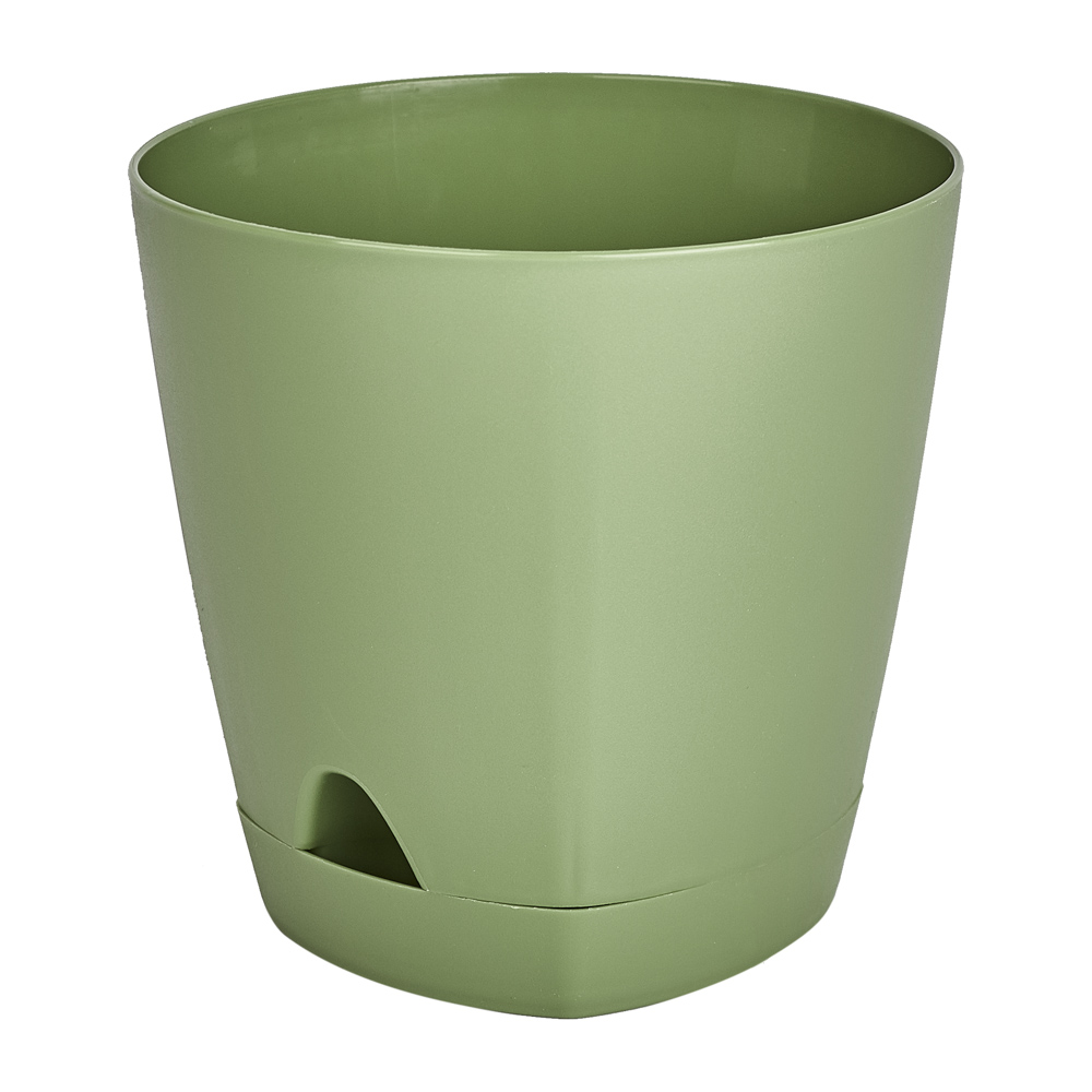 Горшок для цветов InGreen Amsterdam D110мм 0,65л с прикорневым поливом микс, арт.№ 164-329