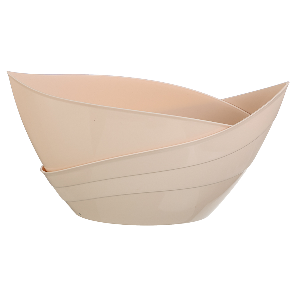 Кашпо "Гармония" 1,5л, полипропилен, пудровый, арт.№ 164-332