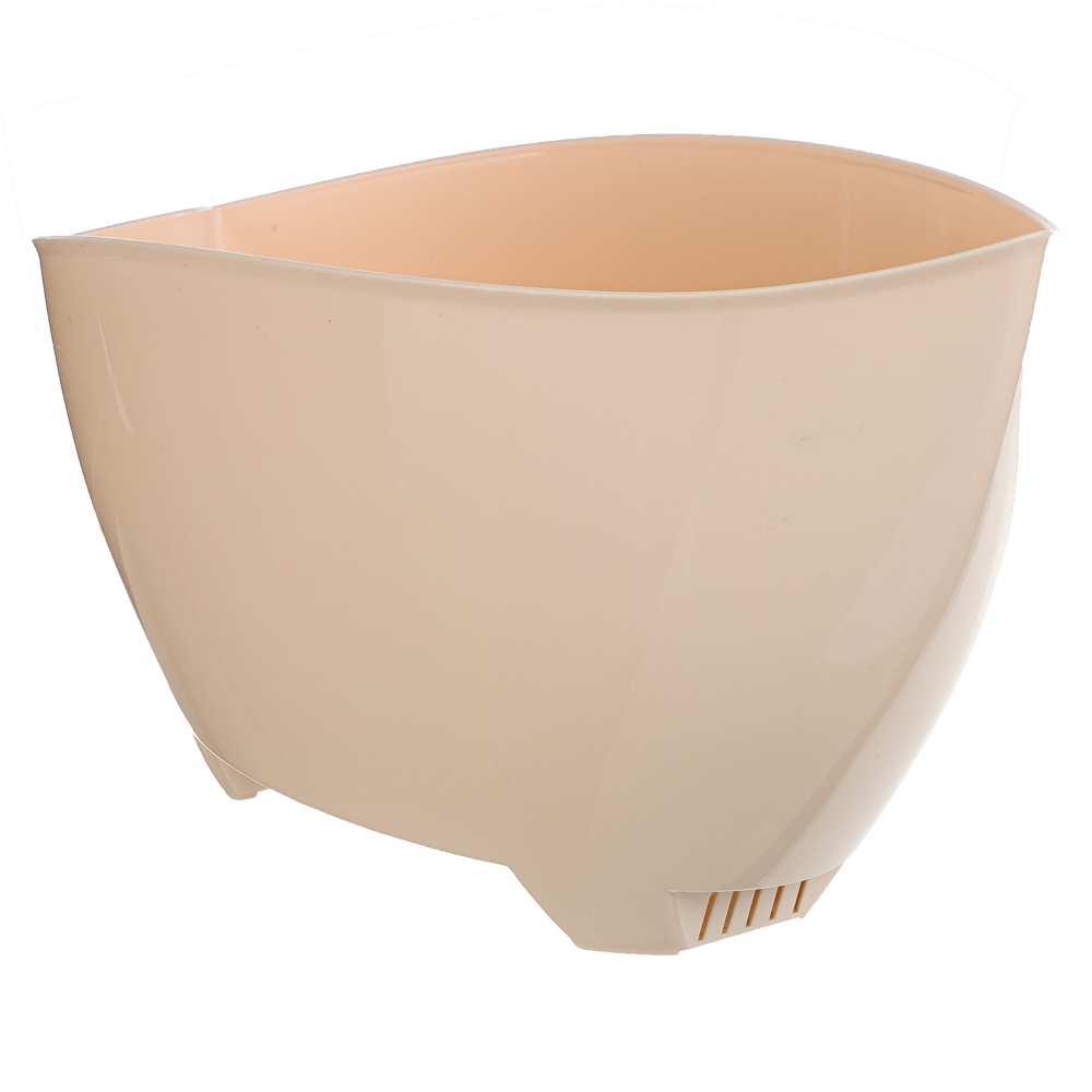 Кашпо "Гармония" 1,5л, полипропилен, пудровый, арт.№ 164-332