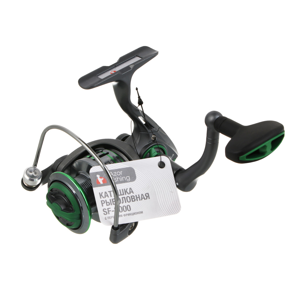 Катушка с передним фрикционом "Снук" тм AZOR FISHING, SF-2000, 3 п.п., арт.№ 142-062