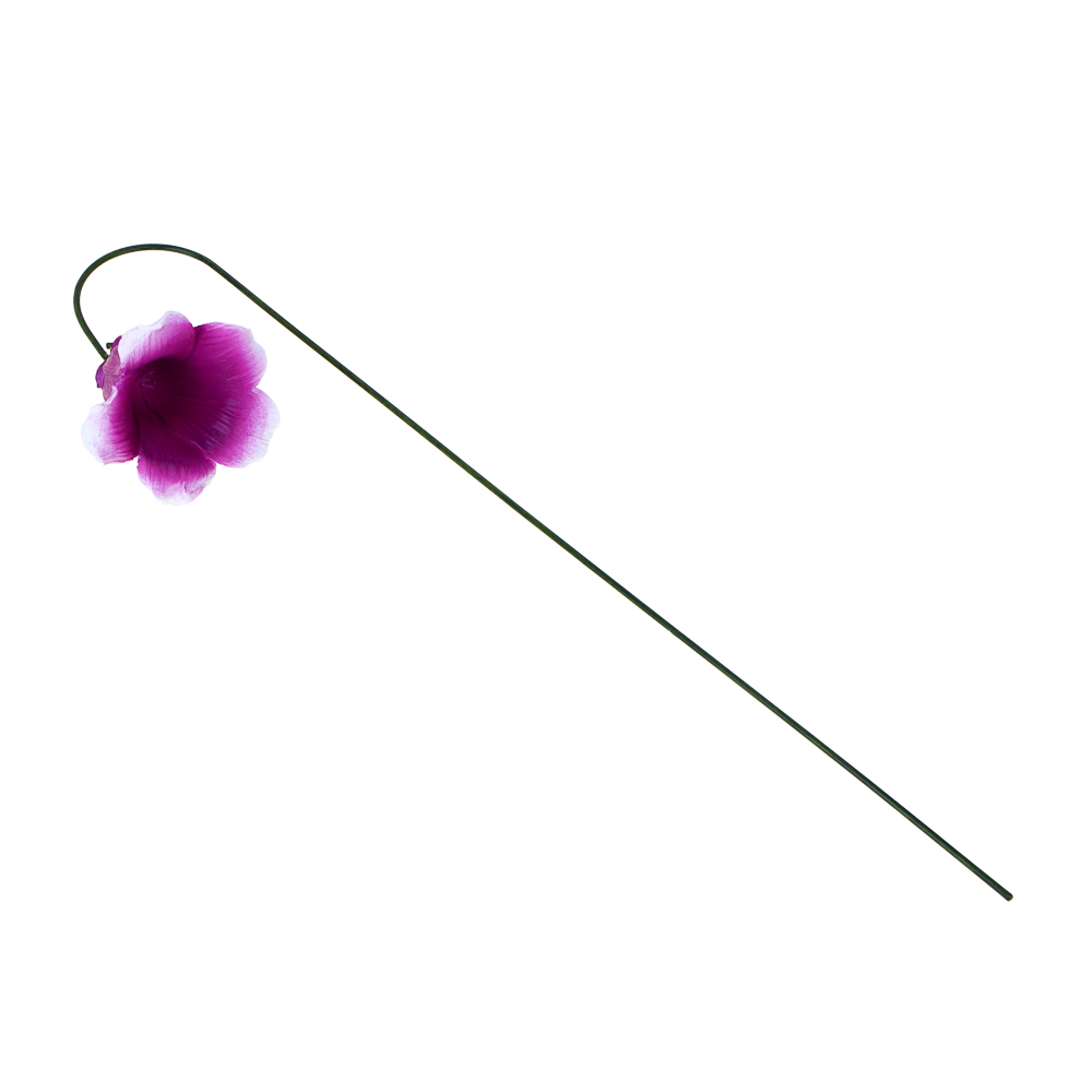 INBLOOM Декор садовый на стержне Цветы 40см 3 дизайна, полирезина/металл, арт.№ 153-163