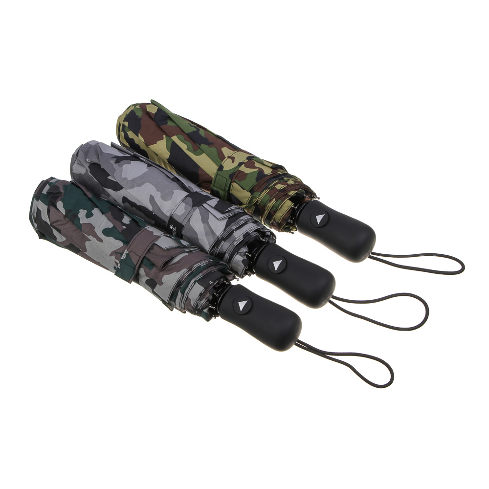 Зонт мужской, полуавтомат, сплав, пластик, полиэстер, 55см, 8 спиц, 3 цвета, RST3713А, арт.№ 302-013