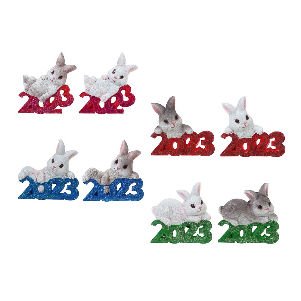 СНОУ БУМ Магнит Символ Года, 8x7 см, полистоун, 8 дизайнов, арт.№ 359-859