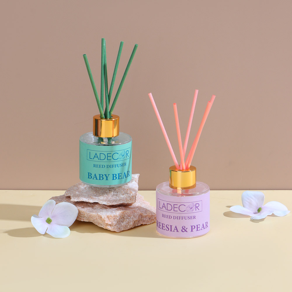 LADECOR Набор подарочный, диффузор + свеча, 40 мл (Freesia&Pear/Baby Bear), арт.№ 412-208