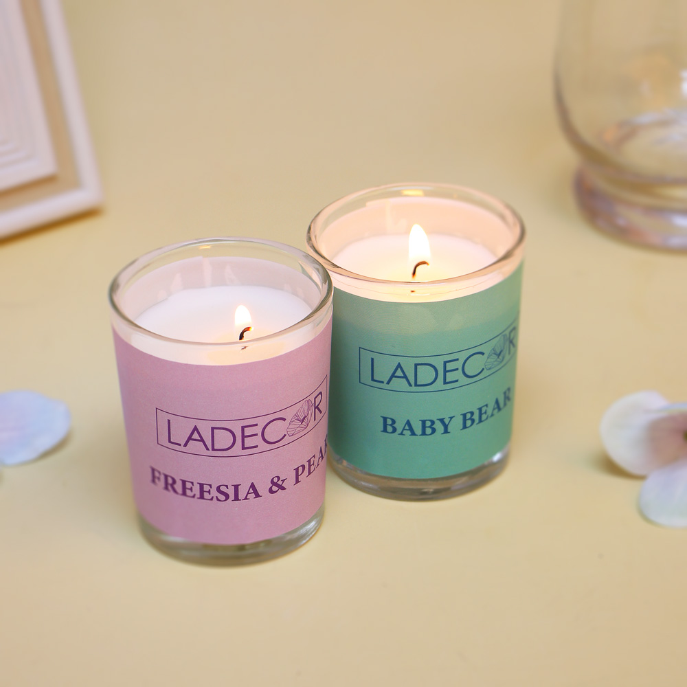 LADECOR Набор подарочный, диффузор + свеча, 40 мл (Freesia&Pear/Baby Bear), арт.№ 412-208
