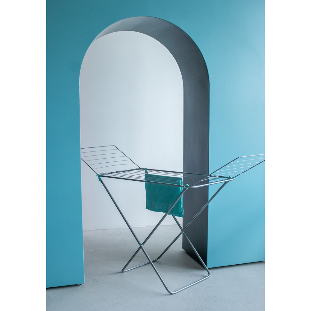 НИКА Сушилка напольная 18 м, металл, порошковая краска, пластмасса, макс нагрузка 15 кг, СБП1, арт.№ 452-074