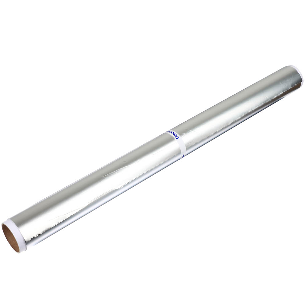 Фольга алюминиевая тм САЯНСКАЯ, для запекания, 44см х 7м, особо прочная, 14мкм, арт.№ 438-224