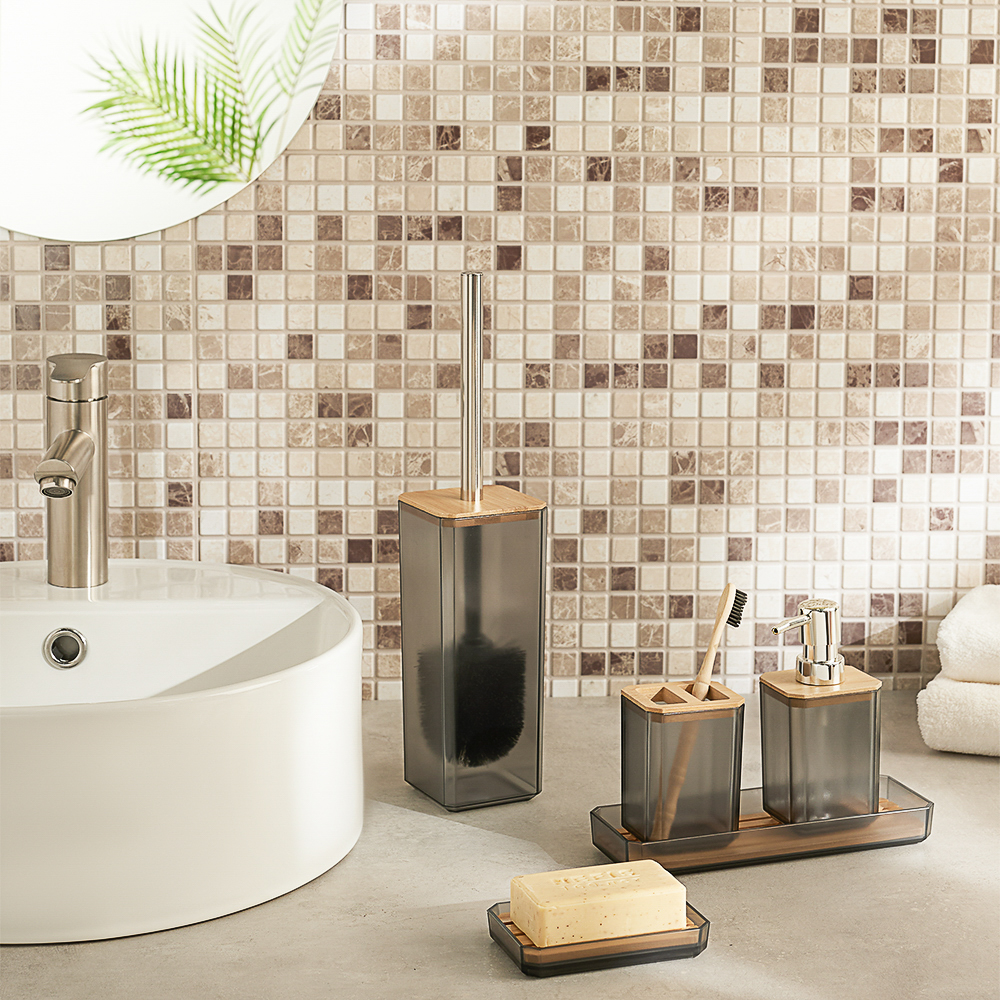 VETTA Дозатор для жидкого мыла "Токио", полистирол, бамбук, арт.№ 463-305