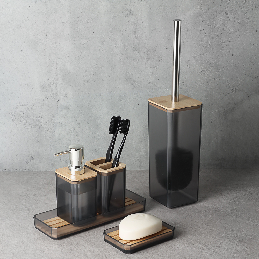 VETTA Дозатор для жидкого мыла "Токио", полистирол, бамбук, арт.№ 463-305